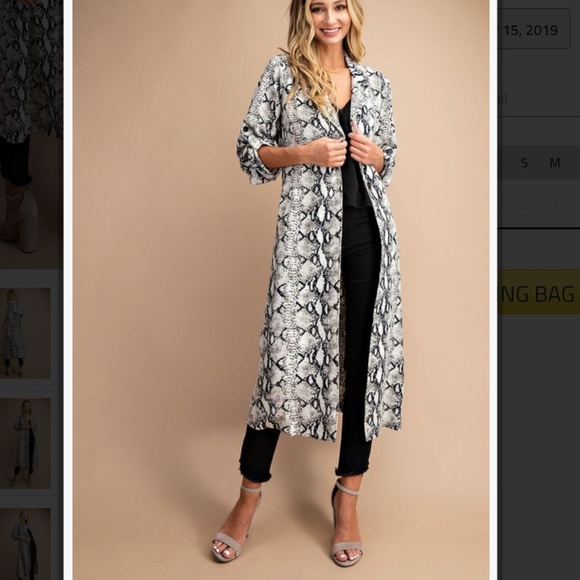 LAST ONE!  NWT SABRINA Lightweight Trench Coat, L - Picture 4 of 7